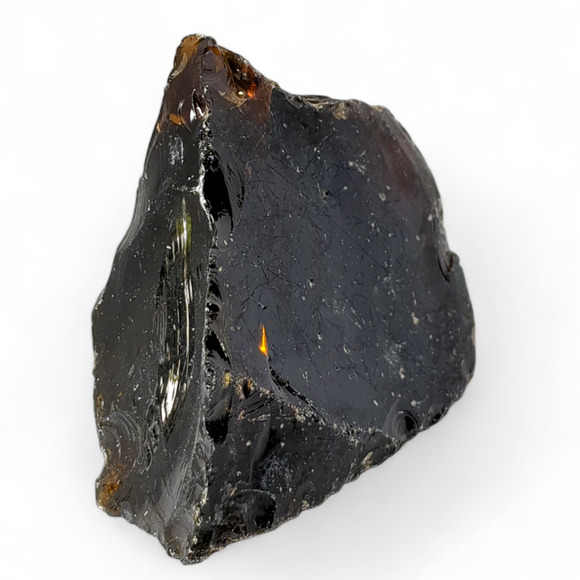 Rootbeer Translucent Art Glass Cullet Slag Glass #4XL81 - Picture 2 of 5